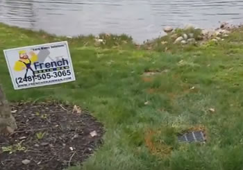 Oakland Township, MI French Drain System Completed