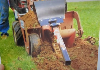 Do Not Use a Trencher for French Drain