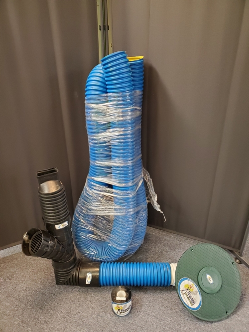 BurieddownspoutKit1slope French Drain Systems Curtain Drains