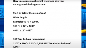 How to Size Your Buried Downspout System