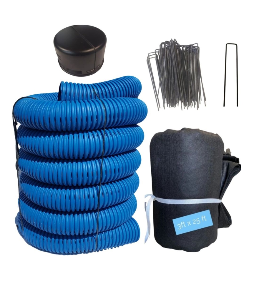 3 in. Corrugated Pipe for Downspout, FDM Drainage Supplies