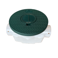 <span class="tr-grid">TORRENTIAL RAIN™ </span> 4 in. Catch Basin with Turf Restrictor Plate</br> <span class="ca-dim">Connects to 4 in. SCH 40 PVC</span>