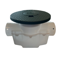 <span class="tr-grid">TORRENTIAL RAIN™ </span> 4 in. Catch Basin with Turf Restrictor Plate</br> <span class="ca-dim">Connects to 4 in. SCH 40 PVC</span> - Image 2