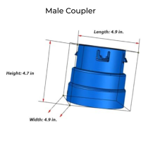 <span class="tr-grid">TORRENTIAL RAIN™ </span>4 in. Corrugated to 4 in. PVC HDPE Coupler</br><span class="ca-dim">male and female adapters </span></br><p class="ca-sale">40% off</p> - Image 14