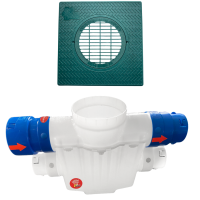 <span class="tr-grid">TORRENTIAL RAIN™ </span>4-Way Connect 12 x 12 Catch Basin</br> <span class="ca-dim">Super Sump</span>