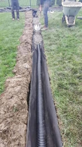 Michigan French Drain With Corrugated Pipe
