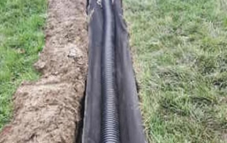 Michigan French Drain With Corrugated Pipe