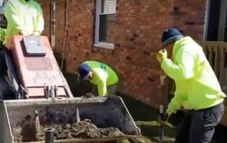 French Drain Storm Basin Cored - Macomb County, MI