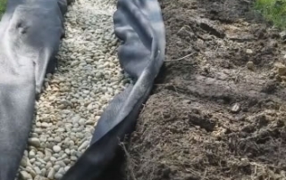 West Bloomfield French Drain Trencher vs Excavator