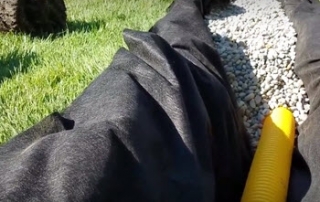 Modern Day French Drain in Macomb County, MI