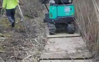 French Drain to Marsh in Washington Twp., MI