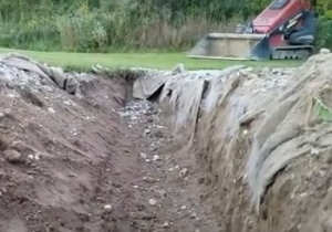 What is the correct slope for a French Drain in Michigan?