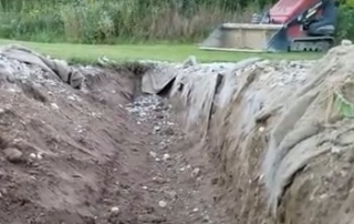 What is the correct slope for a French Drain in Michigan?