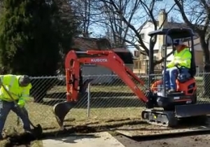 Always Use an Excavator When Installing a French Drain in MI