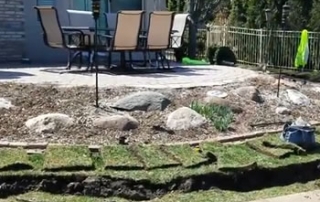 Perimeter French Drain - Elevated Patio, Macomb Twp, MI