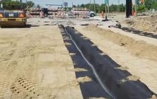 French Drain Filter Fabric For Residential & Commercial Drainage System