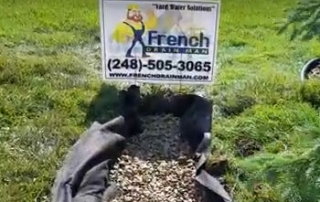 More Dirt and Stone Removed, The Better the French Drain