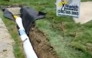 EZ Drain / Flow vs Gravel / Stone French Drain