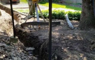 4" vs 6" Corrugated Pipe for Open French Drain