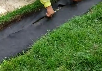 Filter Fabric Installation - French Drain