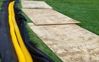 Sump Pump Line to French Drain