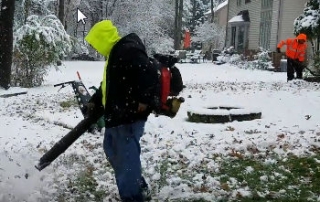 How to Install Underground Drainage System with Snow on Ground
