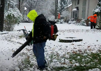 How to Install Underground Drainage System with Snow on Ground