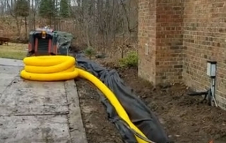 Drain Sheet Water with Open French Drain - Rochester Hills