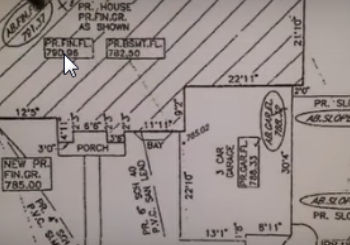 How to read elevations for Yard Drainage - French Drain