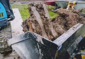 Failed Drainage System - Excavator vs Trencher