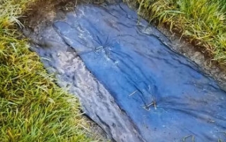 A true French Drain Does Not Need Inlet Basins