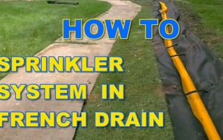 Sprinkler System in French Drain