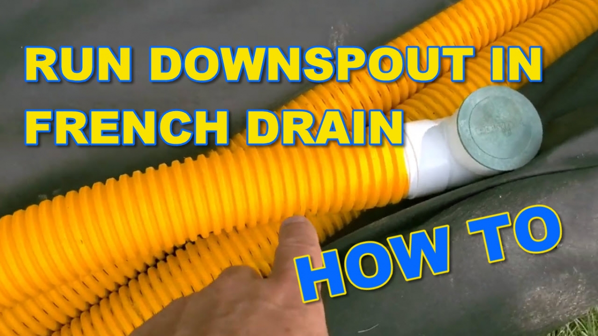 How to Run Downspout in French Drain French Drain Systems Curtain