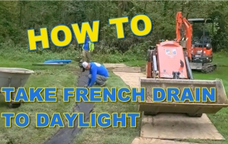 How to Take French Drain to Daylight