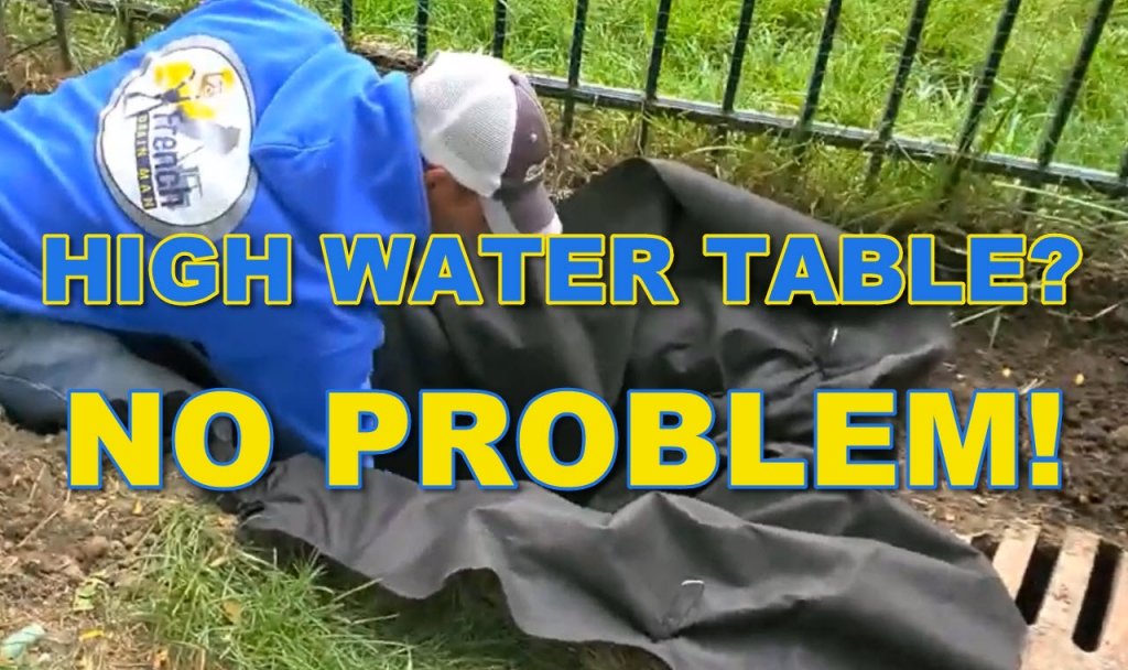 What to do when the water table is too high? French Drain Systems