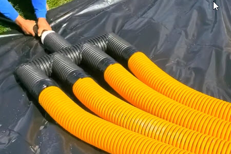 perforated drainage pipe