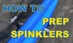 How to Prep Sprinkler Lines in French Drain