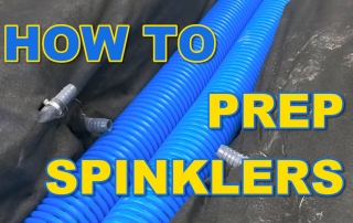 How to Prep Sprinkler Lines in French Drain