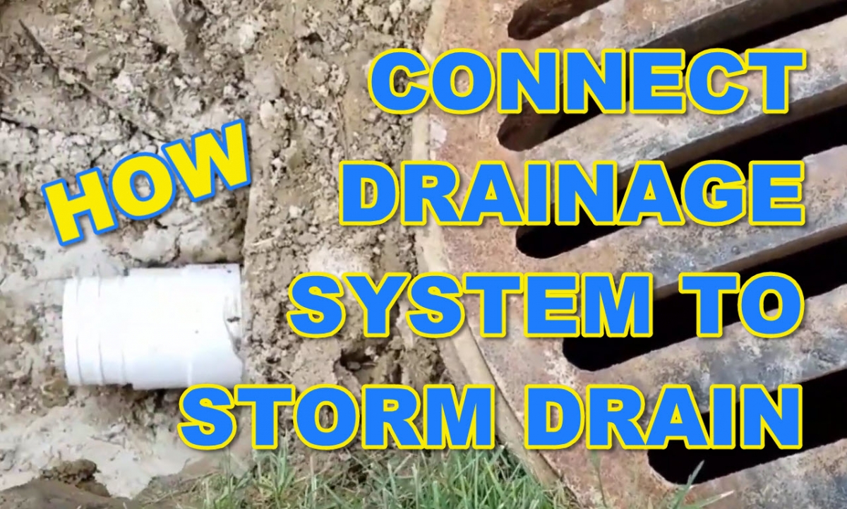 connecting french drain to pvc