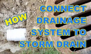 Connect French Drain to Storm Drain Catch Basin