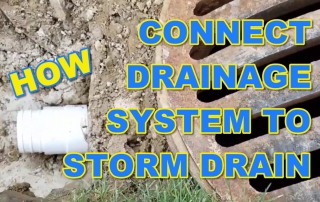 Connect French Drain to Storm Drain Catch Basin