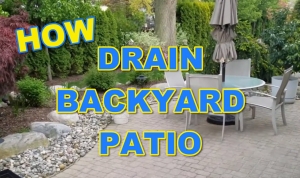 How to Drain Water Off Backyard Patio