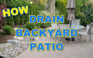 How to Drain Water Off Backyard Patio