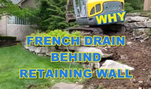 French Drain behind Retaining Wall