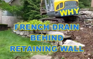 French Drain behind Retaining Wall
