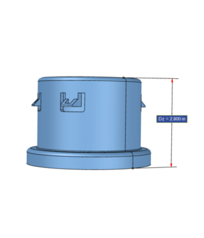 <span class="tr-grid">TORRENTIAL RAIN™ </span> 3½ in End Cap HDPE </br> <span class="ca-dim">Connects to 3½ in Corrugated </span> - Image 4