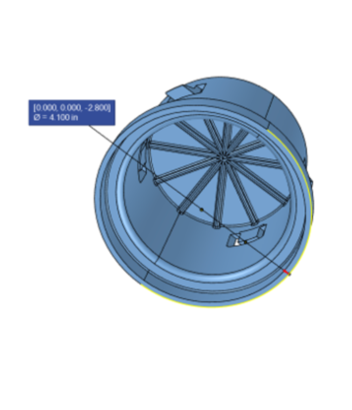 <span class="tr-grid">TORRENTIAL RAIN™ </span> 3½ in End Cap HDPE </br> <span class="ca-dim">Connects to 3½ in Corrugated </span> - Image 6