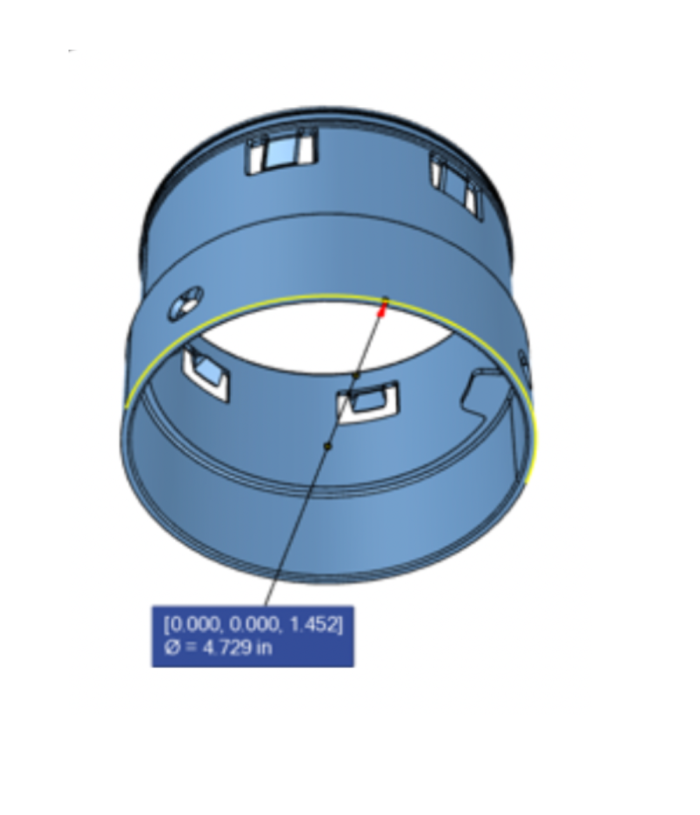 <span class="tr-grid">TORRENTIAL RAIN™ </span> 3½ in. Corrugated to 4 in. PVC Female Coupler</br> <span class="ca-dim">Connects 4 in. PVC to 3½ in. Corrugated </span> - Image 5