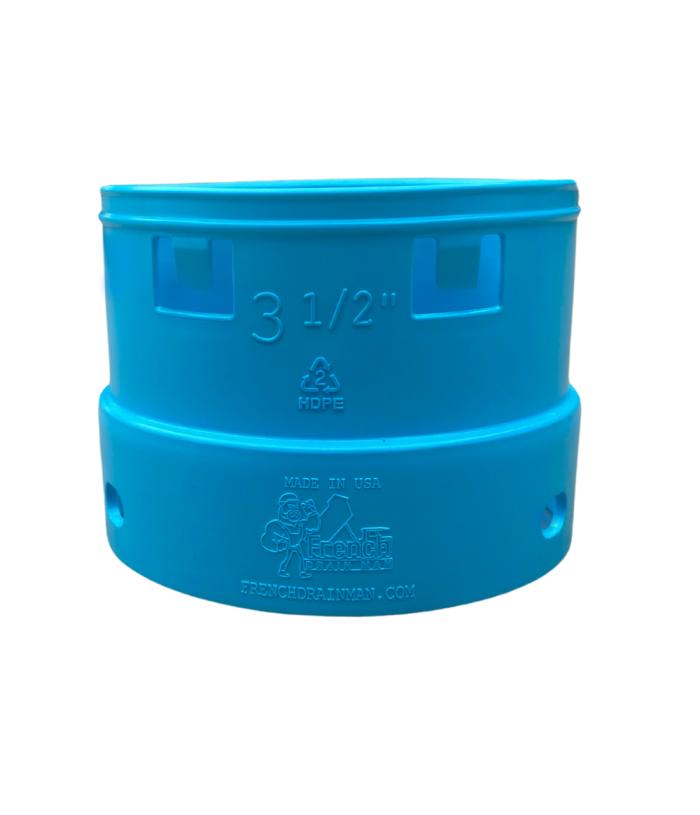 <span class="tr-grid">TORRENTIAL RAIN™ </span> 3½ in. Corrugated to 4 in. PVC Female Coupler</br> <span class="ca-dim">Connects 4 in. PVC to 3½ in. Corrugated </span>