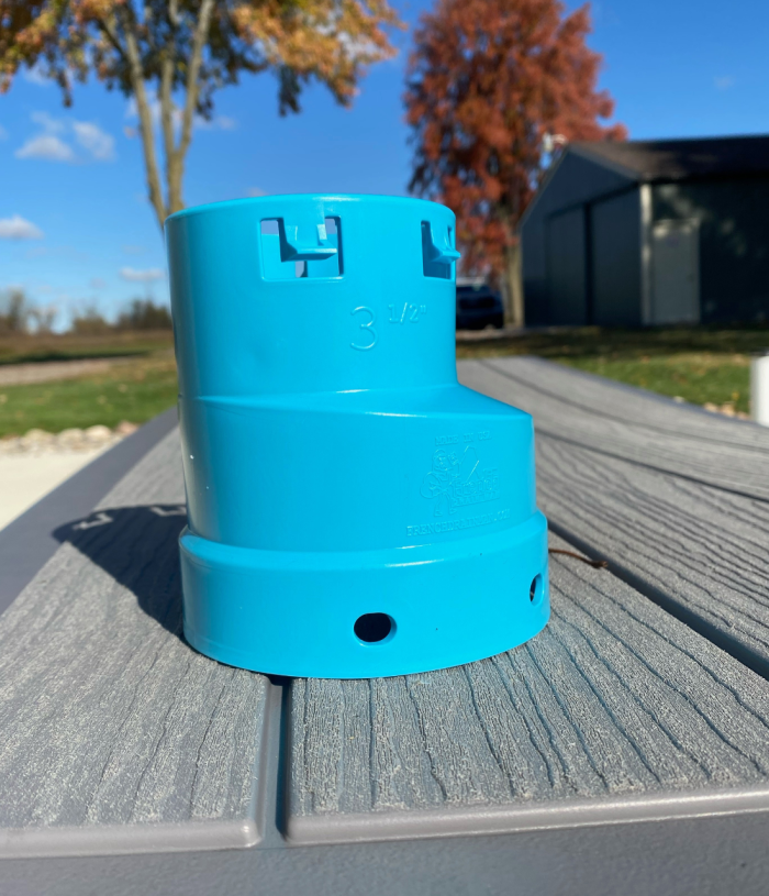 <span class="tr-grid">TORRENTIAL RAIN™ </span> 3½ in. Corrugated to 4 in. PVC Male Coupler</br> <span class="ca-dim">Male Adapter </span> - Image 2